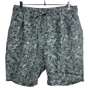 CJ BANKS linen elastic waist SHORTS